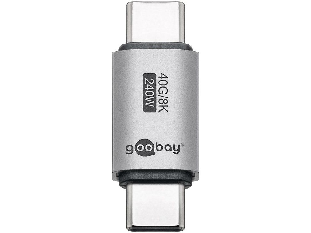 Goobay 74448, Usb-C, Usb-C, Silber