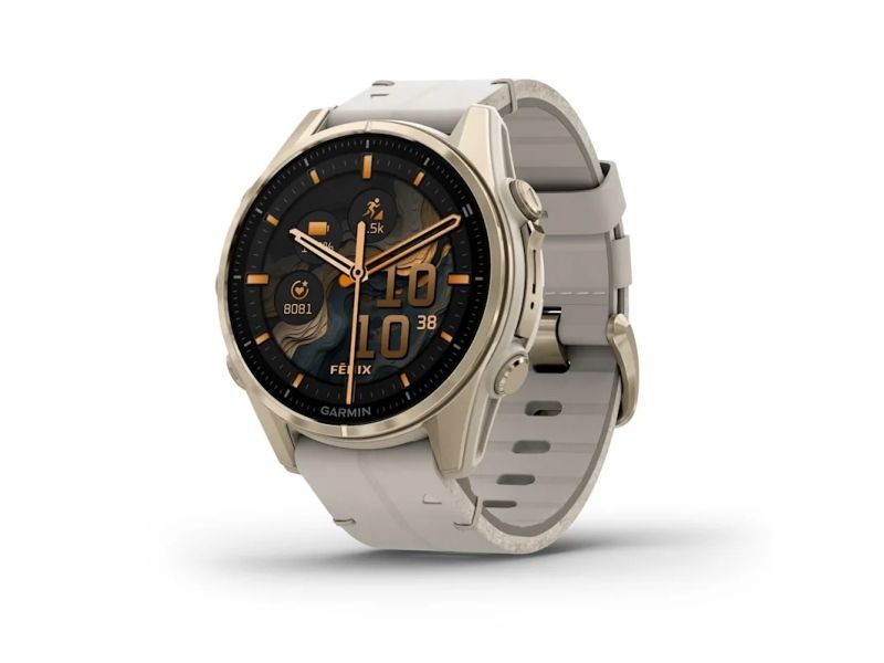 Sportuhr Garmin Fenix 8 Amoled – 43 Mm, Beige (010-02903-40)