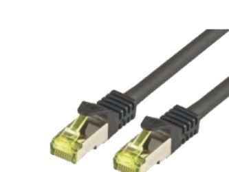 M-Cab Cat7 Roh-Netzwerkkabel S-Ftp, Pimf, Lszh, 10Gb, 15.0M, Sw, 15 M, Cat7, S/Ftp (S-Stp), Rj-45, Rj-45, Schwarz