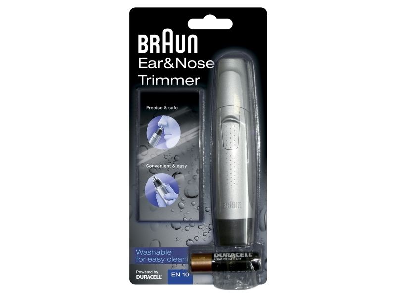 Braun Exact Series EN 10 öron- och nästrimmer, silver/svart