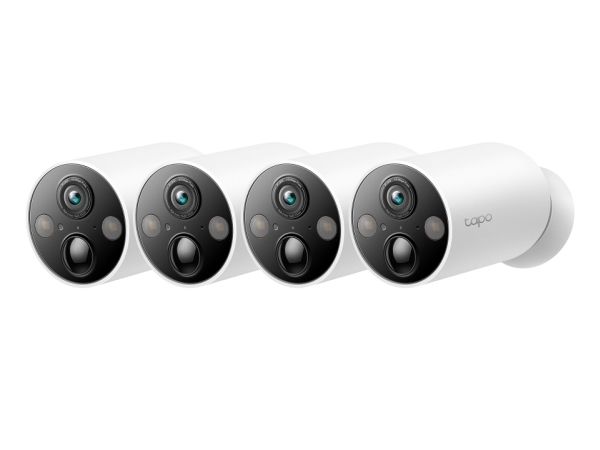 Tp-Link Tapo C425 4-Pack, Ip-Sikkerhedskamera, Udendørs, Trådløs, Loft/Væg, Hvid, Kugle (Form)