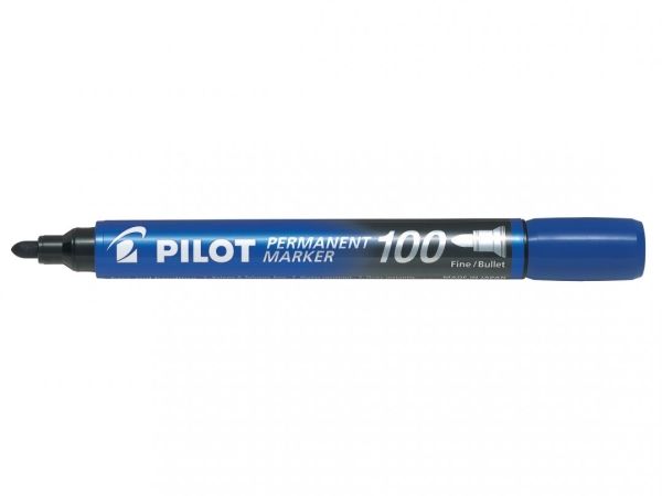 Permanentmarker Pilot Sca 100, Rund, Blå