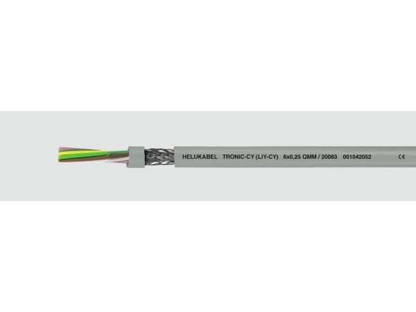 Helukabel Tronic-Cy (Liy-Cy), Niederspannungskabel, Grau, Polyvinylchlorid (Pvc), Cooper, 0,75 Mm², 110 Kg/Km