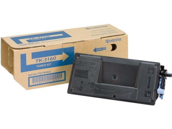 Kyocera Tk 3160 - Sort - Original - Tonerkit - For Ecosys M3145, M3645, P3045, P3050, P3055, P3060, P3145