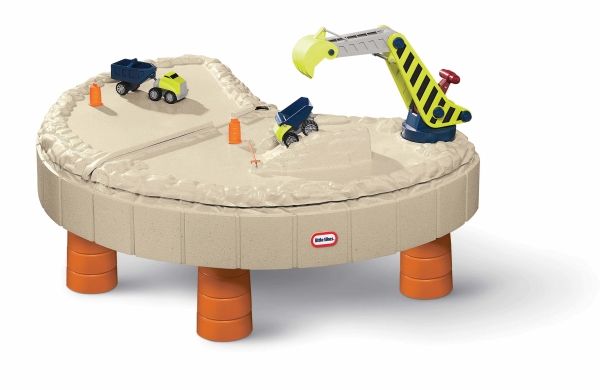 Little Tikes Builders Bay Sand & Water Table, Sand-&Wasserspiegel, 2 Jahr(E), Kunststoff, Beige, Grau, Orange