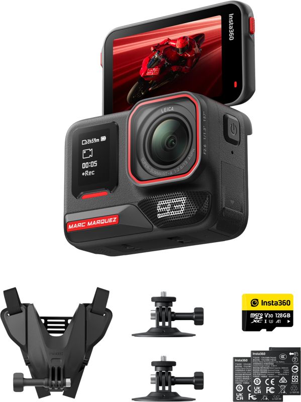 Insta360 Licht Cámara Deportiva Acepro2 Mm93 Edition 8K Ultrahd Wifi Bt Ultrawide Estabilisierung Doppelakku - Image 4