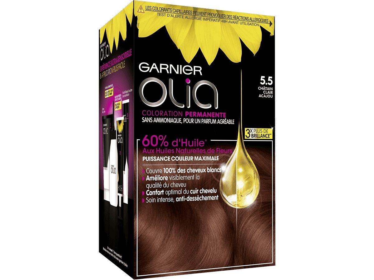 Garnier Olia Permanent Coloring 55 Mahogany Hair Color