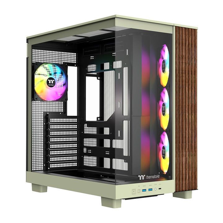 Thermaltake Ca-11E-00Mewn-Ws, Midi Tower, Pc, Grøn, Atx, Micro Atx, Mini-Itx, Spil, Flere
