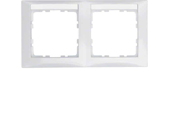 Berker 10228919, Hvid, Duroplast, Skrueløs, Berker, Blank, 10 Stk