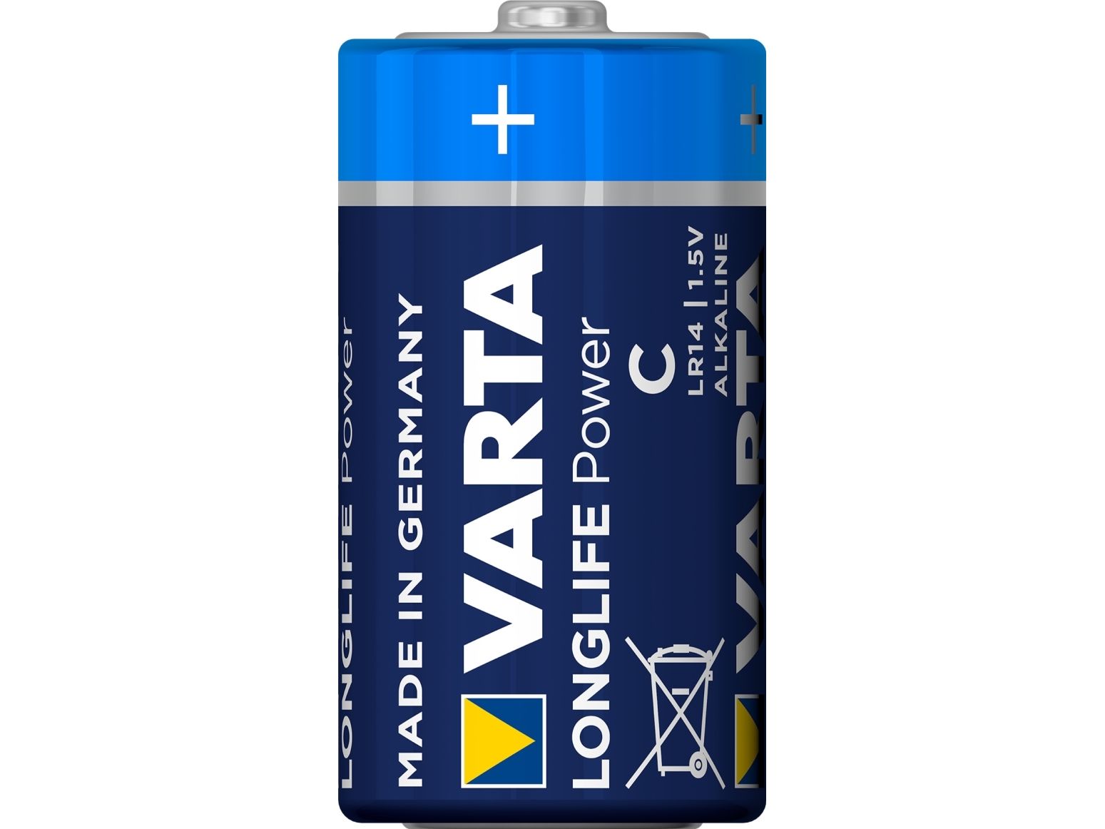 Varta 04914 121 422, Lr14, Alkali, 1,5 V, 2 Stück(E), Blau, Gelb, Deutschland