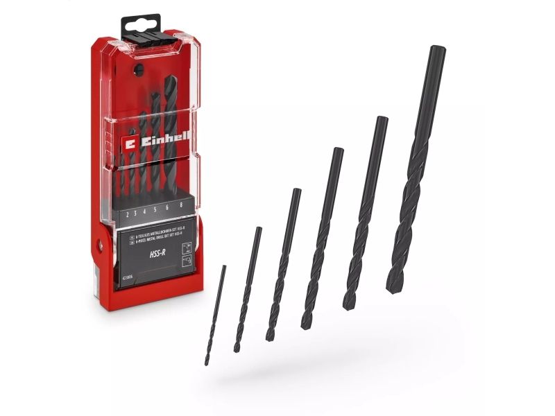 Einhell 49423006, Drill, Drill Bit Set, Black, Red, 6 Pc(S)