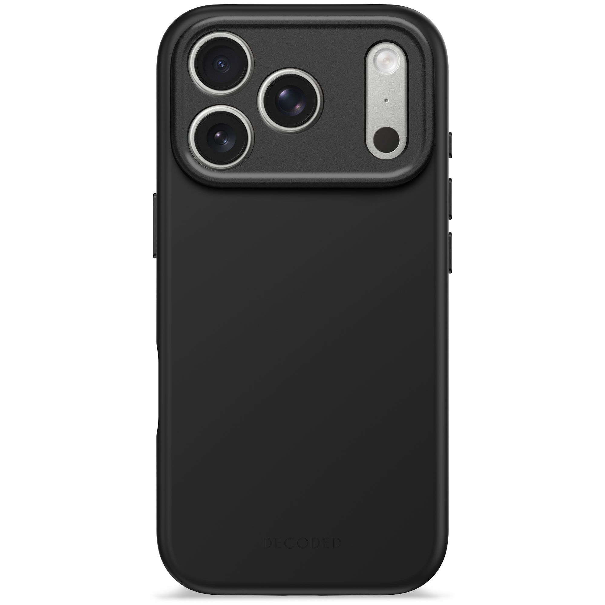 Decoded Silicone Backcover Apple Iphone 17 Pro Phantom Black, Cover, Apple, Iphone 17 Pro, 16 Cm (6.3"), Sort