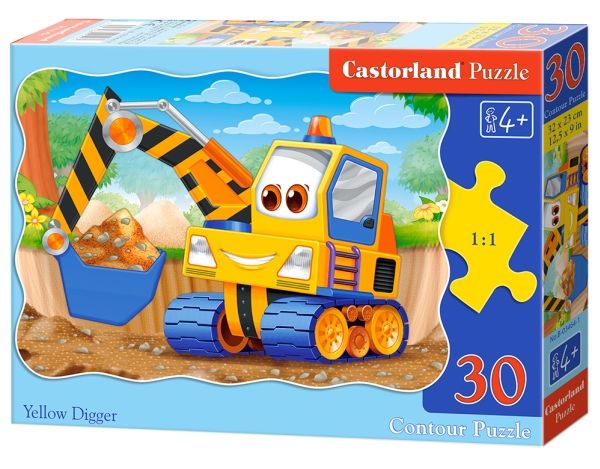 Castorland Puzzle 30 - Gelber Bagger (03464)