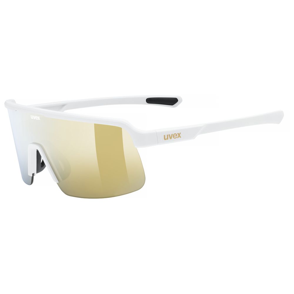 Uvex dyrt, Multisport briller, Unisex, Semi uden kant, Hvid, Guld