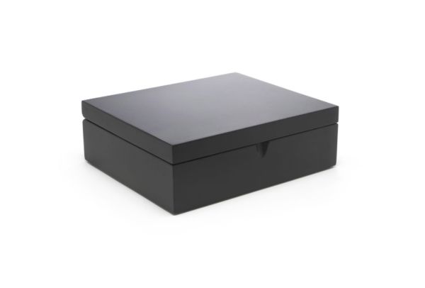 Bredemeijer kleine schwarze eckige Holz Teebeutelbox 6 Fächer ca. 22 cm - Image 3