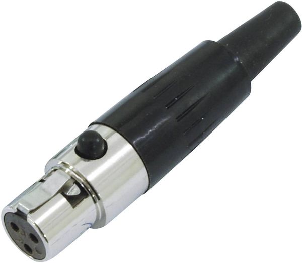 Mini XLR kabelstik. 3 pol