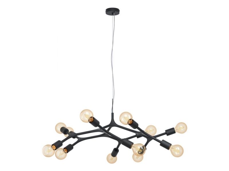 Eglo Bocadella Pendelleuchte 12L Schwarz