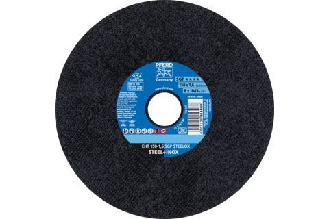 PFERD 61342164, Skæreskive, Rustfrit stål, Stål, 15 cm, Alle mærker, Fladcenter, 2,22 cm