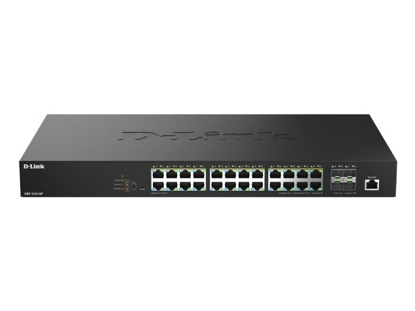 D-Link Dms-1250-28P - Switch - L2+ - Smart - 24 X 10/100/1000/2.5G (Poe++) + 4 X 10 Gigabit Sfp+ - Desktop - Poe++ (475 W)