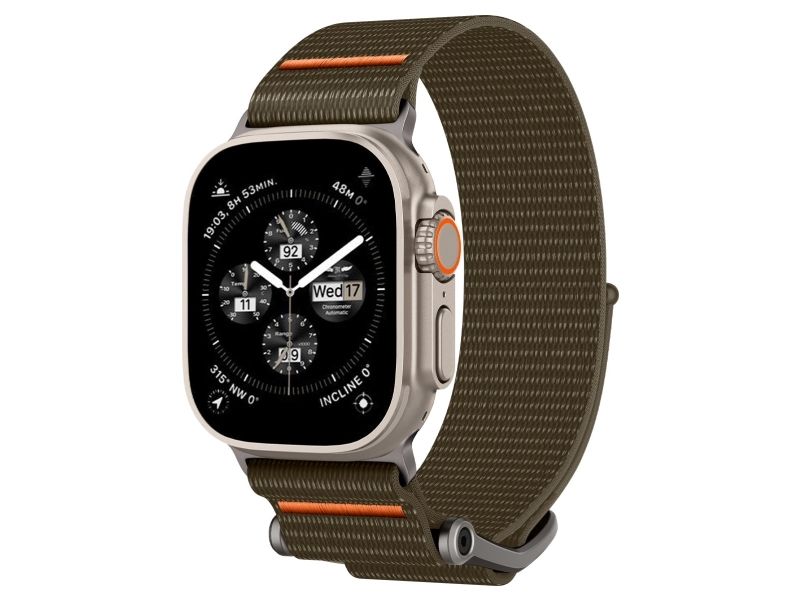 Spigen Amp05982, Band, Smartwatch, Kaki, Apple, Apple Watch Ultra 1 / 2 (49Mm) Apple Watch Series 9 / 8 / 7 (45Mm) Apple Watch Series Se 2 / Se /...,
