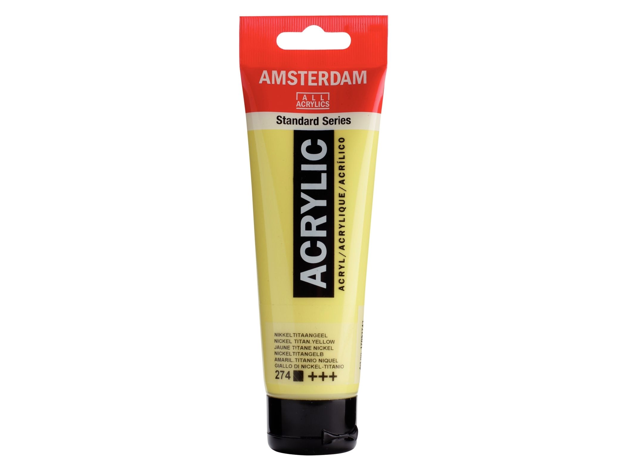 Amsterdam Standard Series akryl-rør Nickel Titanium Yellow 274