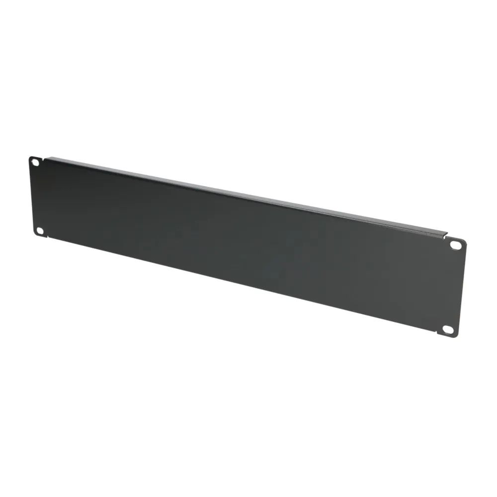 Extralink Front Blank Panel 2U 19" Black, Gestell-Blindplatte, Stahl, Schwarz
