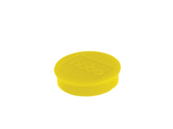 Magnet 32mm Nobo gul pakke a 10