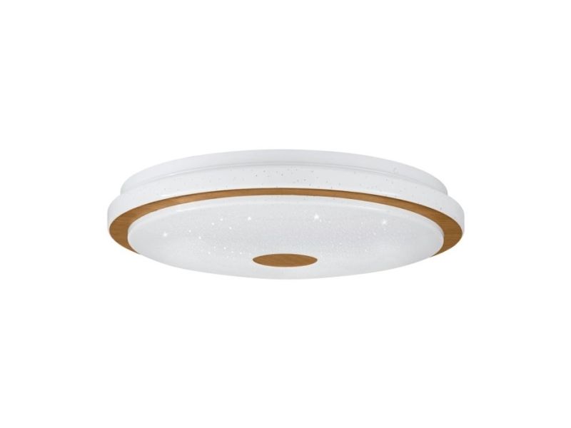 Eglo Lanciano 1 Decken-Ø380 2600Lm 3000/4000/5000K Weiss/Holz