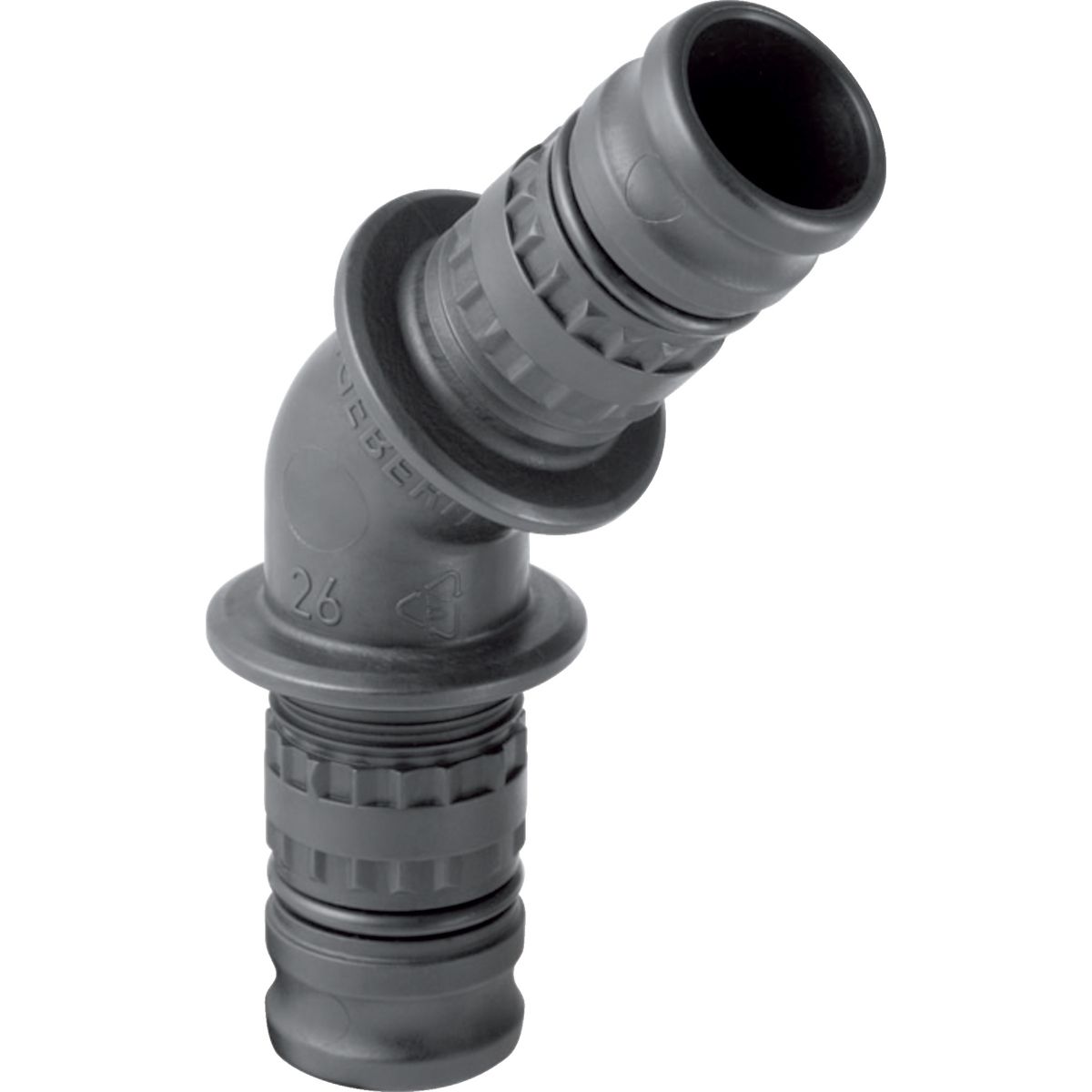Geberit 626.245.00.5, 45°, 74 mm, 25 mm