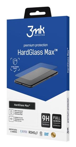 3Mk Hardglass Max Iphone 8, Apple, Iphone 8, Stødsikker, Ridseresistent, Transparent, 1 Stk
