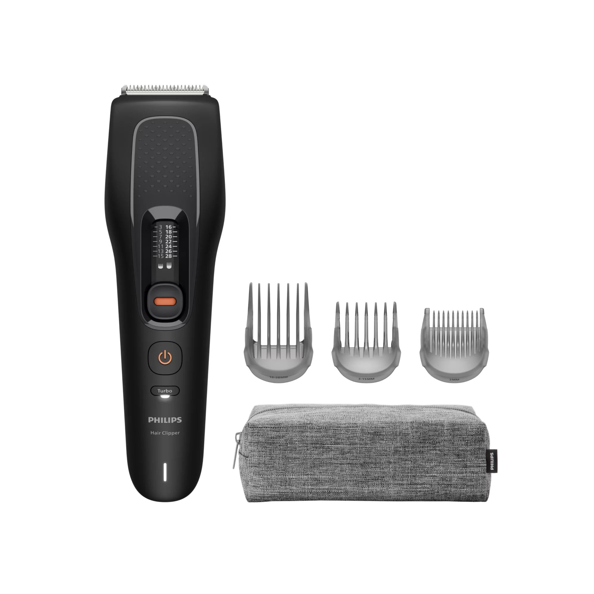 Philips Hairclipper Series 5000 Haarschneidemaschine – Abwaschbare Haarschneidemaschine, Schwarz (Hc5733/15)