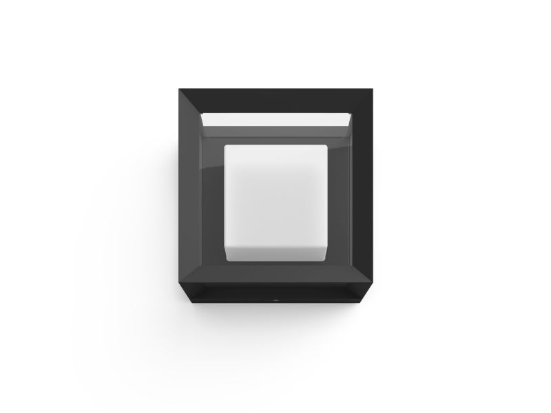 Philips Hue Econic Wall Light - White And Coloured Light - Black - Square