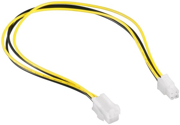 Cablexpert - Forlængerkabel Til Strøm - 4-Pin Intern Strøm (Hun) Til 4-Pin Intern Strøm (Han) - 30 Cm