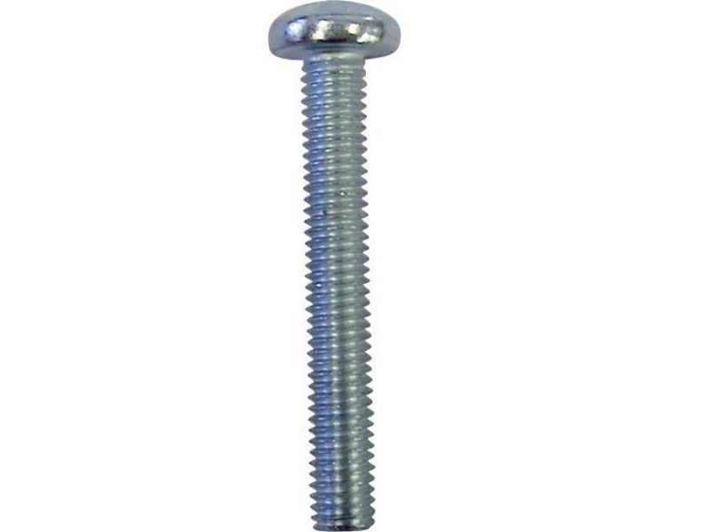 Toolcraft 888048, Schraube, Verzinkter Stahl, Allgemeiner Nutzen, M2.5, Vollgewinde, Kuppelkopf