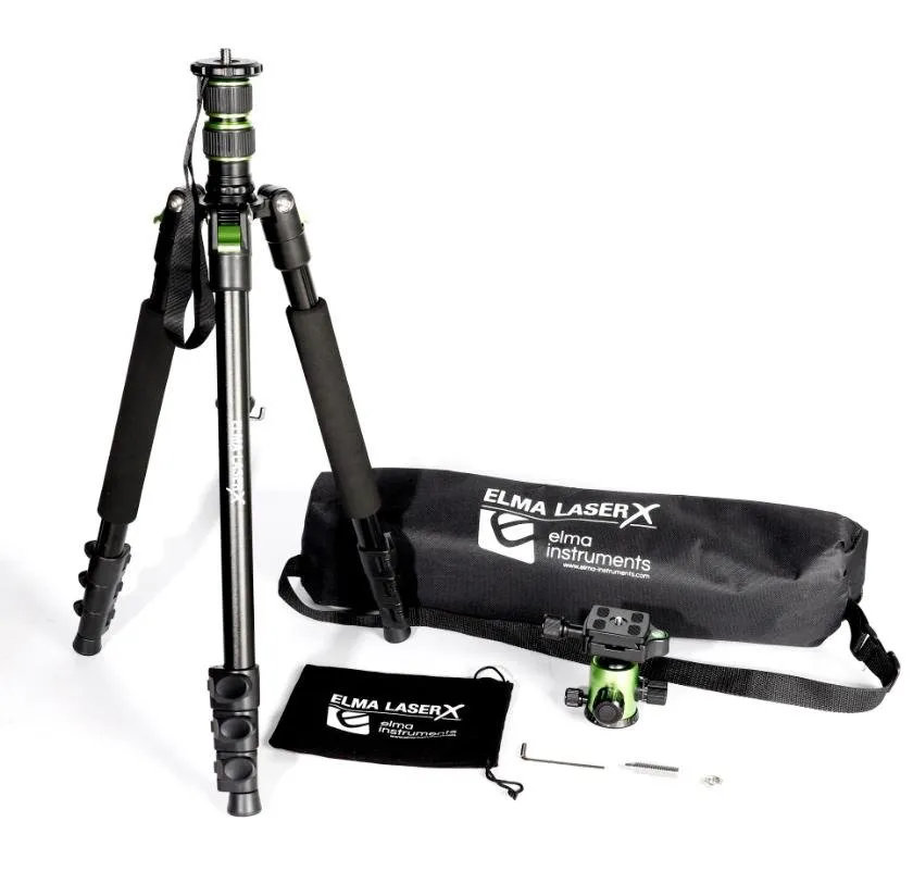 Elma Laser X Tripod stativ med tiltbart huvud och 1/4 gänga i väska | Verktyg & Verkstad - För verkstaden - Mätinstrument | GameStuff