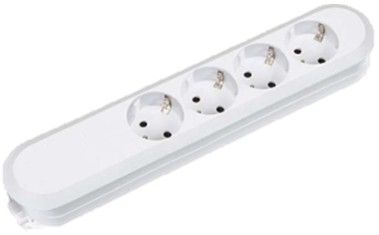 Bachmann Smart - Stikdåse - Output-Stikforbindelser: 4 - 1.5 M Ledning - Tyskland - Hvid