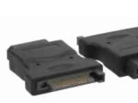 Inline Sata Stromadapter, 1X 13,34Cm (5,25") Stecker An 15Pol Sata Buchse, 5.25" Male, 15Pin Sata, Schwarz