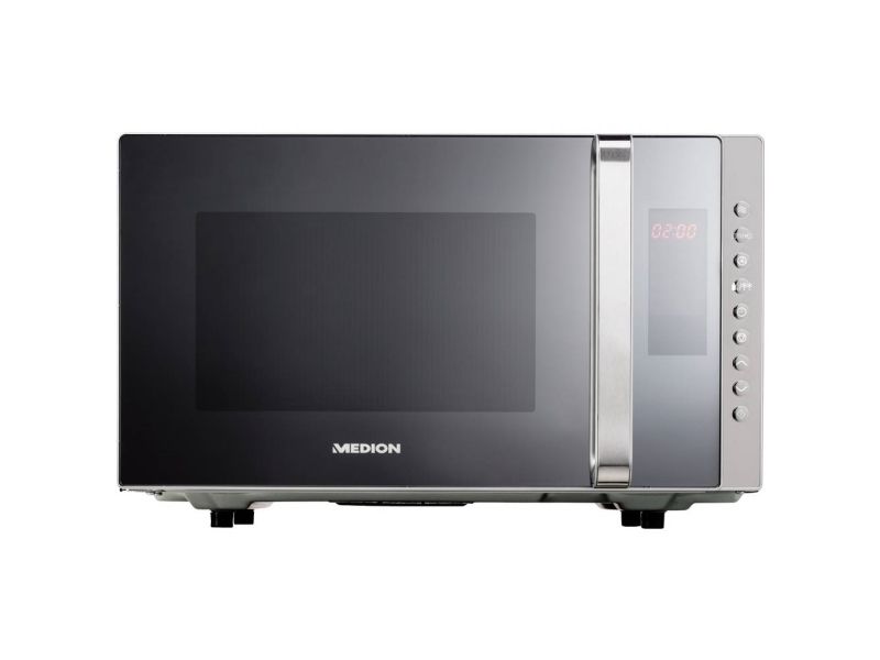Medion Md 17495, Arbeitsplatte, Kombi-Mikrowelle, 23 L, 800 W, Tasten, Grau