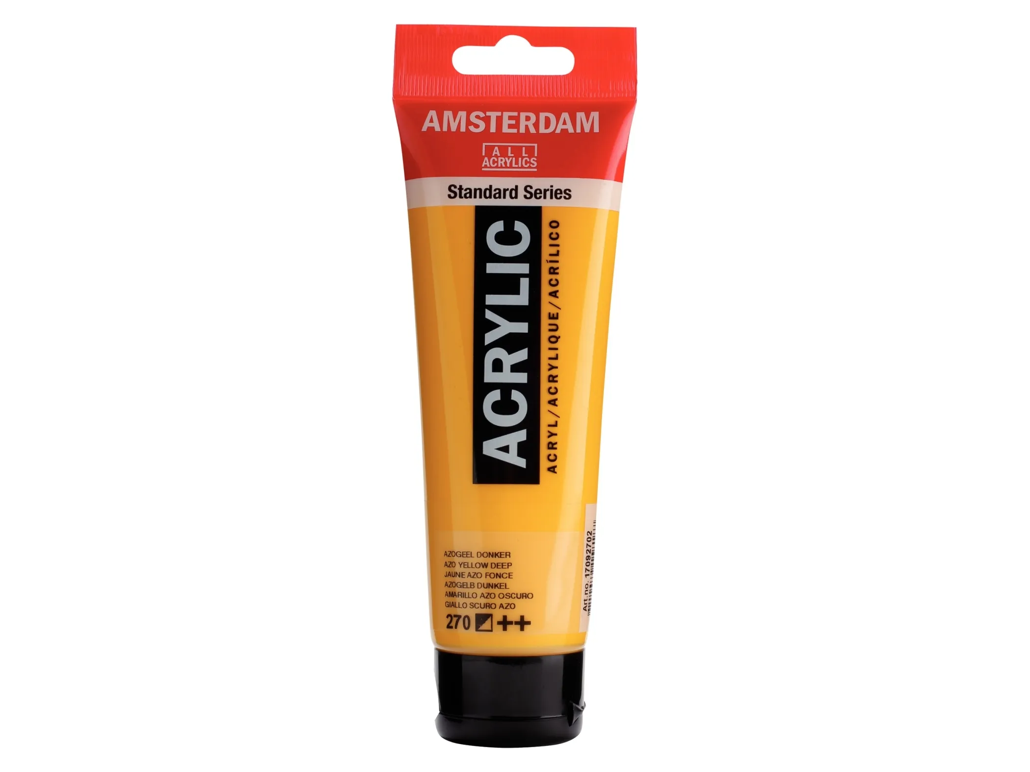 Amsterdam Standard Series Akrylrör 120 ml Azo Yellow Deep 270 | Skola & Hobby - Konstmaterial - Akryl & Akvareller | GameStuff