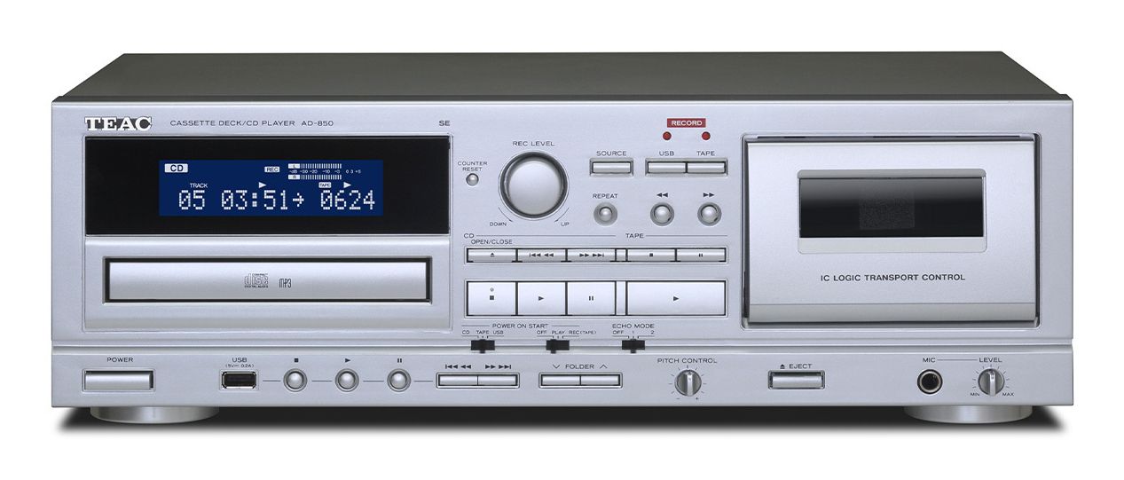 Teac Ad-850-Se, 4,8 Kg, Silber, Persönlicher Cd-Player