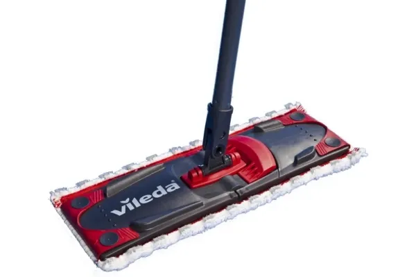 Vileda Ultramax Mop, Fiber, Laminat, Klinkers, Trä, Våt, Svart, Röd, 35 cm | Huset - Tvätt & Rengöring - Moppar | GameStuff
