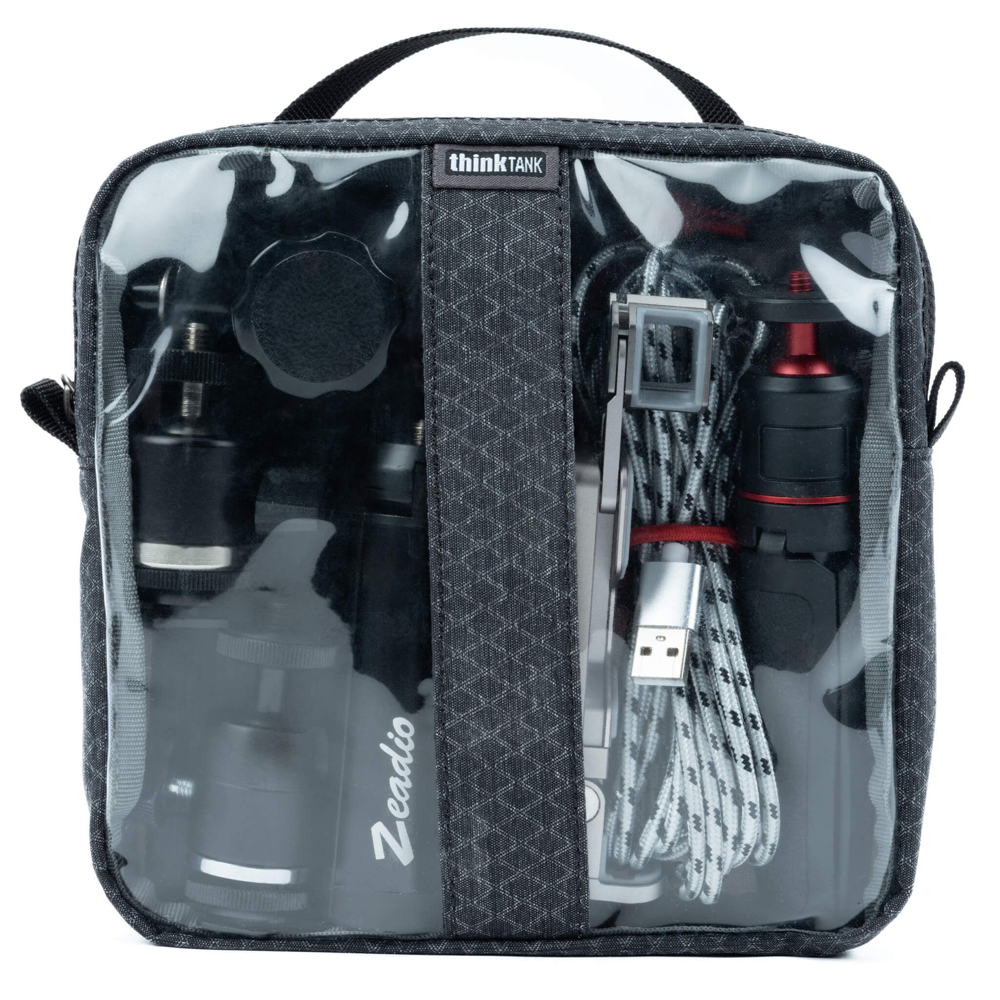 Think Tank Management 20, Kabeltasche, Universal, Polyurethan (Pu), Nylon, Schwarz, Transparent