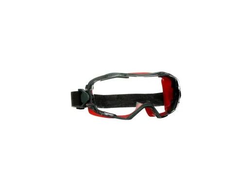 3M Gogglegear 6000, Sicherheitsbrille, Bau-/Renovierungsarbeiten, Staub-Arbeit, Die Arbeit Mit Chemikalien, Unisex, Schwarz, Rot, Transparent, Neopre