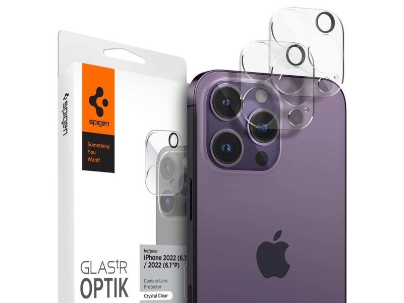 Spigen Glas.Tr Optik, Apple, Iphone 14 Pro Max, Iphone 14 Pro, Transparent, 2 Stk