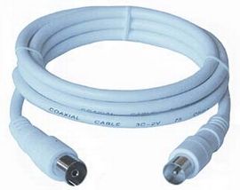 Premiumcord Tv M/F, 75 Ohm, 15M, 15 M, Iec, Iec, Hvid