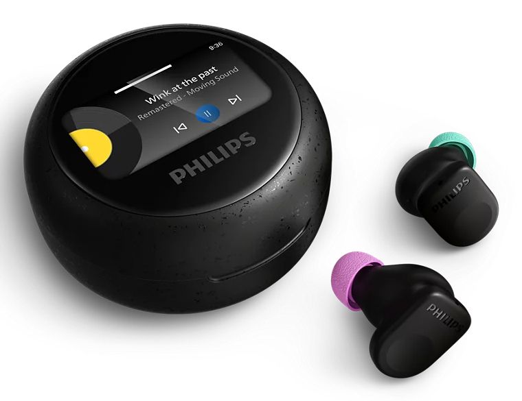 Philips Tams3bk/00 The Buds True-Wireless-Kopfhörer Anc Bluetooth 6.0, Schwarz
