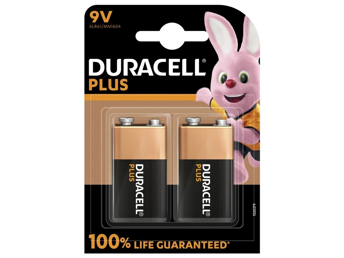 Duracell Plus - Batteri 2 x - alkaliskt | EL Artiklar - Batteri - 9V batterier | GameStuff