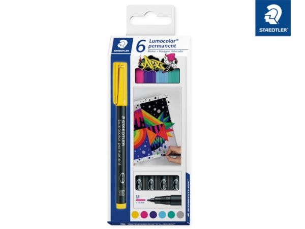Staedtler Lumocolor Permanent Pen 317, 6 Stück(E)