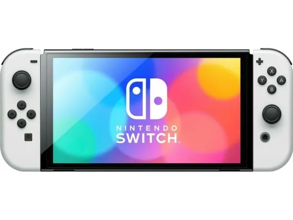 Nintendo | Switch OLED - Spilkonsol - Full HD - 64GB - Hvid | Inkl. 2 x Joy-Con (Hvid)