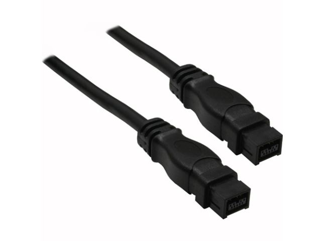 InLine FireWire M-M 1.8m, Sort, 1,8 m, 9-p, 9-p, Hanstik/Hanstik, 1 stk